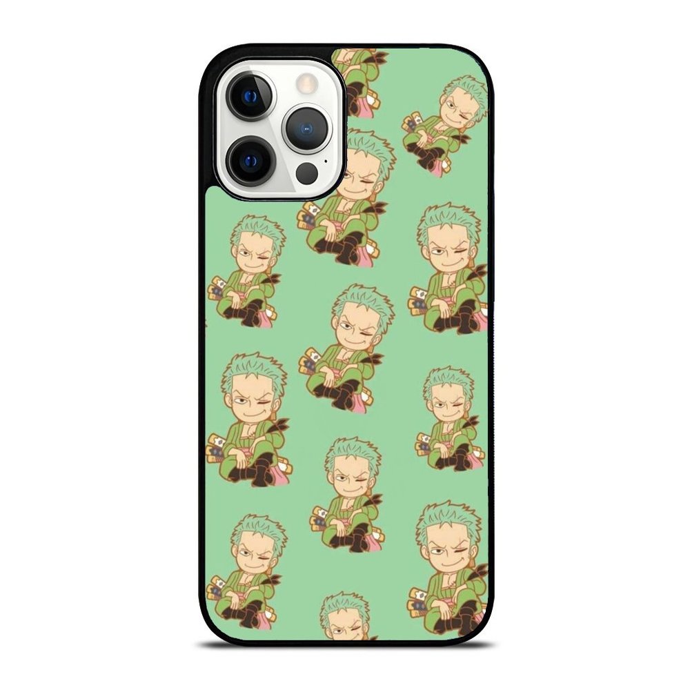 Cute Mini Green Zoro iPhone Case